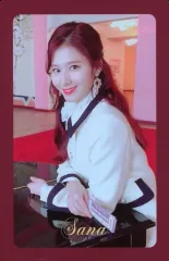 【中古】コレクションカード(女性) TWICE/サナ/赤枠・裏面赤/CD「The year of Yes」予約特典トレカ