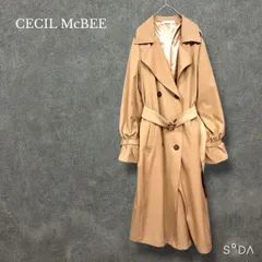 ♡セシルマクビー【M】ロングトレンチコート スプリングコート ダブル ベルト付き