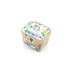 個数限定リモージュボックス　ロックンロールCD ミニチュア　フランス製小物入れ 個数限定リモージュボックス ロックンロールCD ミニチュア