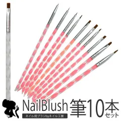 【送料無料】 ネイル ジェル ネイルアート ネイル用品 ジェルネイル 筆 ブラシ ネイル筆 セット ネイルブラシ ジェルブラシ ネイルケアグッズ ネイル工房【お試し筆10本セット】