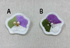 《レインボーフラッグ ブローチ》刺繍 ジェンダークィア カラー フェルト ビーズ