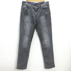 H■リーバイス/Levi's MID RISE SKINNY スキニーパンツ ブラックデニム【W31 L32】黒/MENS■49【中古】