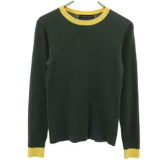 URBAN RESEARCH アーバンリサーチ 長袖 リブ ニット FREE グリーン レディース 古着