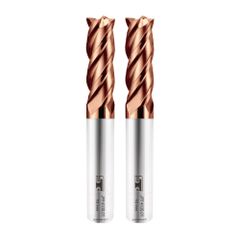 新品 スピードタイガー JPF 4枚刃 エンドミル 刃径10mm タングステン鋼 超硬 スクエア TiSiNコート カッター 2個入り セット