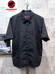 マムート Finn Shirt 半袖 ストレッチ リップストップ シャツ L メンズ ブラック 黒 MAMMUT 1030-00880