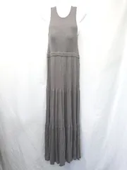 ◇ ◎ ⊂ UNITED ARROWS ユナイテッドアローズ フレア ロング丈 ワンピース サイズ表記なし チャコールグレー レディース E  【1506250007114】