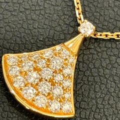 ΩNA3497 極美品！BVLGARI ブルガリ ディーヴァ ドリーム ネックレス 351051 Au750 K18PG ピンクゴールド ダイヤモンド レディース ギャランティカード 付き