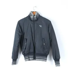 プーマ ブルゾン ジャケット ジャンパー スポーツウエア アウター レディース Lサイズ ネイビー PUMA 【中古】