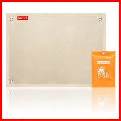 【特価セール】焚き火シート スパッタシート 焚き火台シート 耐熱 防炎 耐火シート ガラス繊維 キャンプ 芝生保護 薪ストーブ バーベキューコンロ 焚き火用 (【第2世代】56×60)