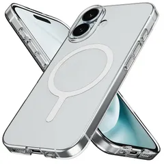 【空気のような薄さ】Sinjimoru iPhone MagSafe用スマホケース、1mmの超薄型 マグセーフ対応iPhoneケース マグネット内蔵 ワイヤレス充電対応 iPhone16 15 14 13 12シリーズ対応 クリアケース。M-AiroFit