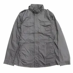 コムサイズム COMME CA ISM ハイネック ジップアップ ブルゾン ジャケット コート 薄手 ベルト 47-05BK09 XL グレー系 メンズのサムネイル