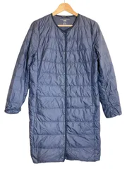 UNIQLO ユニクロ   ULTRA LIGHT DOWN ウルトラライトダウン ダウンジャケット ネイビー フェザー ロングコート アウター レディース Lサイズ