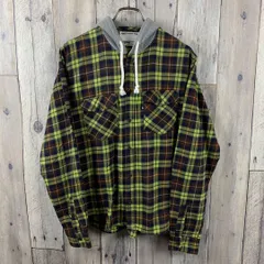 SCANNER スキャナー 長袖 フーディー チェック ネルシャツ L