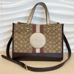 【中古】 COACH （コーチ） ﾃﾞﾝﾌﾟｼｰ ｷｬﾘｰｵｰﾙ 2WAYﾊﾝﾄﾞﾊﾞｯｸﾞ バッグ ハンドバッグ dempsey/carryall Brown C8407 used:AB
