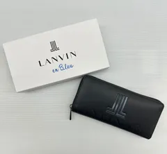 【中古品】LANVIN en bleu ランバン オン ブルー ラウンドファスナー 長財布 （2509292）