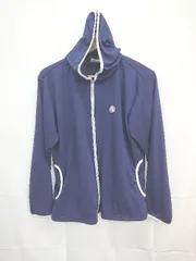 ◇ Θ KAPPA カッパ ジップアップ 長袖 パーカー サイズM ネイビー レディース E  【1411070010063】