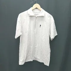 ◇ U.S. POLO ASSN. ユーエスポロアッスン 半袖 Tシャツ サイズF ホワイト系 レディース メンズ E  【1407020038041】