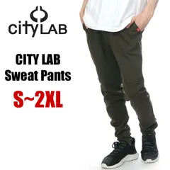 【新品・未使用】【オリーブ】CITY LAB スウェットパンツ メンズ レディース シティラブ スリム ジョガーパンツ スキニー シティーラブ 大きいサイズ ビッグサイズ 無地 細身 薄手 部屋着 ストリート スポーツ カーキ S M L XL XXL