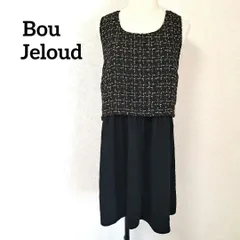 ブージュルード ノースリーブ 切り替え フレア ミニ ワンピース Mサイズ