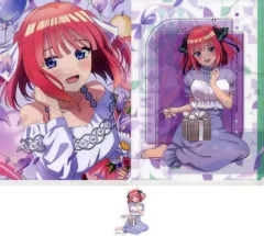 【中古】グッズセット 中野二乃 Aクリアファイル＆ステッカーセット 「一番くじ 五等分の花嫁* ～あなたと過ごす、特別な日～」 M賞
