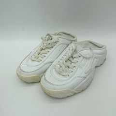 ◇ Θ FILA かかとなしタイプ スニーカー サイズ24 ホワイト系 レディース E 【1505130001037】