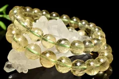 高透明 レモンクォーツ　12mm　ブレスレット  1個売り パワーストーン 天然石 _BG6099-12