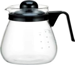 〈数量限定〉iwaki(イワキ) 耐熱ガラス コーヒー ドリップポット レンジ ブラック 1L コーヒー1000 KT7966-BK2