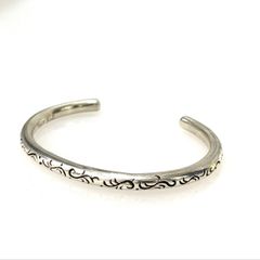 美品✨ 希少 ララクリスティー バングル アラベスク 925 シルバー 白