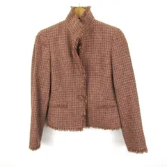 キヨコ タカセ スタンドカラージャケット ツイード アウター レディース 9サイズ ピンク系 K.T KIYOKO TAKASE 【中古】のサムネイル