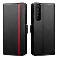 カード収納 サイドマグネット 横置き機能 ケース PUレザー ケース Xperia Xperia 1 1 II II ケース ツー 財布型 マーク Xperia ワン 1 エクスペリア II Rssviss SO-51A SO-51A SOG01用 カバー W
