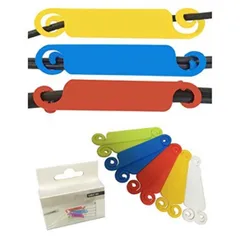 ケーブルタグ ラベル ネームタグ  10個入り 配線の識別 コンセントラベル