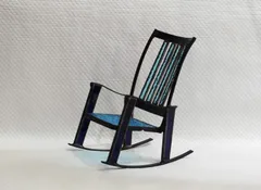 揺り椅子Ⅳ（手のひらサイズ、ステンドグラス）