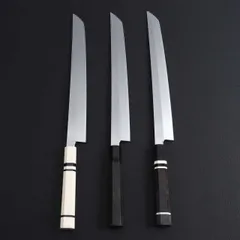 先丸柳刃　本焼　八角柄　人工象牙 柳刃包丁 先丸 人工象牙柄 新品