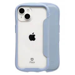 【新品】 iFace Reflection iPhone 15/14/13 ケース 手帳型 クリアケース (ペールブルー)【 アイフェイス スマホケース 耐衝撃 iphone15 iphone14 iphone13 手帳 ダイアリーケース カード収納 ポリ 1