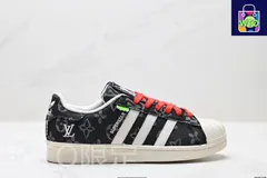 アディダス オリジナルズ（Adidas Originals） Superstar シェルヘッド ロートップ クラシック 万能 ライフスタイル スポーツ スケートシューズ。-WTO輸入1