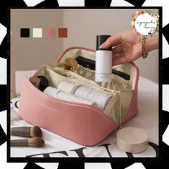 PU メイクボックス 大容量 コスメポーチ 持ち運び コスメボックス 使いやすい 便利バッグ 小物入れ バニティケース 旅行用 化粧品バッグ トラベル 化粧ポーチ 収納ポーチ ブラシマルチ 化粧品収納 おしゃれ PUレザー 内ポケット付き 2XILE-001