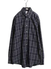 【お得なクーポン配布中!】 ブルックスブラザーズ チェック 長袖 ボタンダウン シャツ メンズ L Brooks Brothers 346 コットン 長袖シャツ ポケット付き ノーアイロン