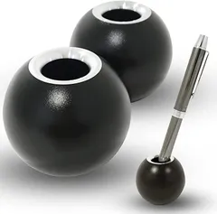 TAKES ペンスタンド ペン立て 1本用 おしゃれ ぺんたて 便利 プレゼント アルミ合金製 ブラック2個( ブラック2個セット)