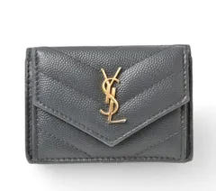 SaintLaurent サンローラン グレー 折り財布 カードケース付 2025年最新】サンローラン カードケース グレーの人気アイテム