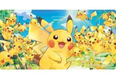 [Used] Pokemon Card Game Rubber Playmat Pikachu large gathering