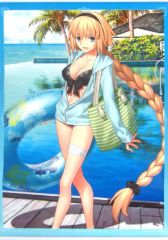 [중고] 포스터(애니메이션) 걸식 아트 포스터 아처/쟌느 다르크 [이치반 쿠지 Fate/Grand Order~여름이다!