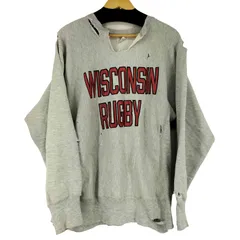 チャンピオン Champion 80s USA製 トリコタグ REVERSEWEAVE WISCONSIN RUGBY リバースウィーブスウェット メンズ JPN：XL 