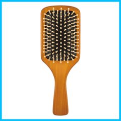 【特価商品】KQ3138 マッサージ 頭皮 木製 パドルブラシ 姫椿の ヘアブラシ KAI 貝印