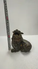 ♥中国　寿山石　獅子　置物　桐箱付き　古玩　骨董品 中国 寿山石 獅子 置物 桐箱付き 古玩 骨董品