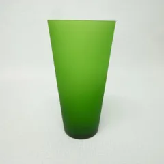 ガラス花瓶／黄緑