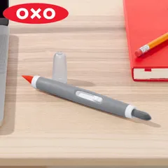 OXO オクソー PCクリーニングブラシ パソコン ブラシ ペン型 ペンタイプ 筆 シリコンブラシ デスク 掃除 （ PCクリーナー クリーニングブラシ OAブラシ スマホ すき間 カメラ レンズ イヤホン ほこり 汚れ 除去 スマホクリーナー ）