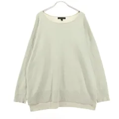 Banana Republic バナナリパブリック レーヨンブレンド 長袖 ニット L ホワイト メンズ 古着