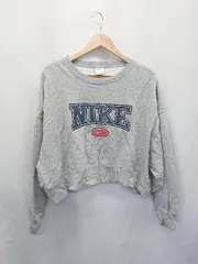 ◇ ⊇ NIKE ナイキ 裏起毛 スウェット 長袖 トレーナー サイズS グレー レディース E  【1507010012768】