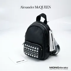 アレキサンダーマックイーン　スタッズ装飾 黒 レザーバックパック 2025年最新】ALEXANDER McQUEEN リュック・バックパックの人気