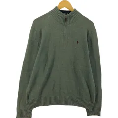 古着 ラルフローレン Ralph Lauren POLO by Ralph Lauren コットンニットハーフジップセーター メンズM相当/eaa501592